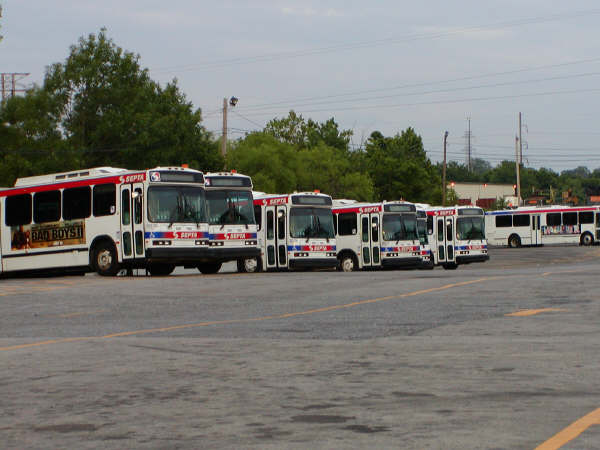 group of SEPTA's Neoplans at Frontier - Photo taken by Ryan Lock