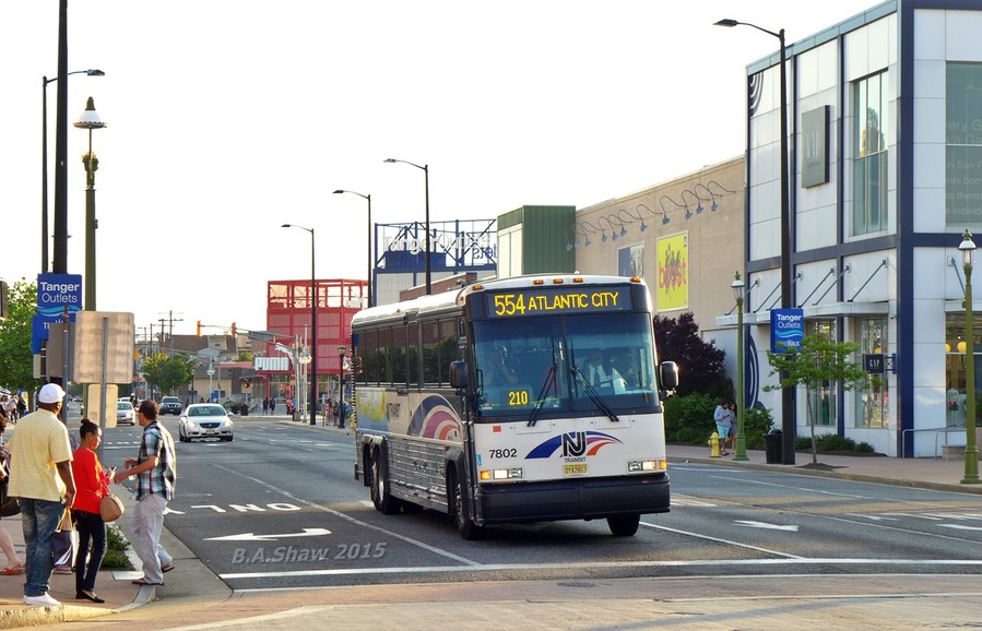 7802 in Atlantic City, May 25, 2015
Taken by Brandon S.

Notice that it was just equipped with LED signs, likely from the CNG Cruisers from up north.

