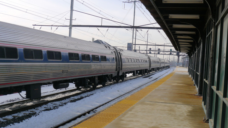 Amfleets
Keywords: Amtrak north philadelphia pennsylvania station train railroad amfleet coach