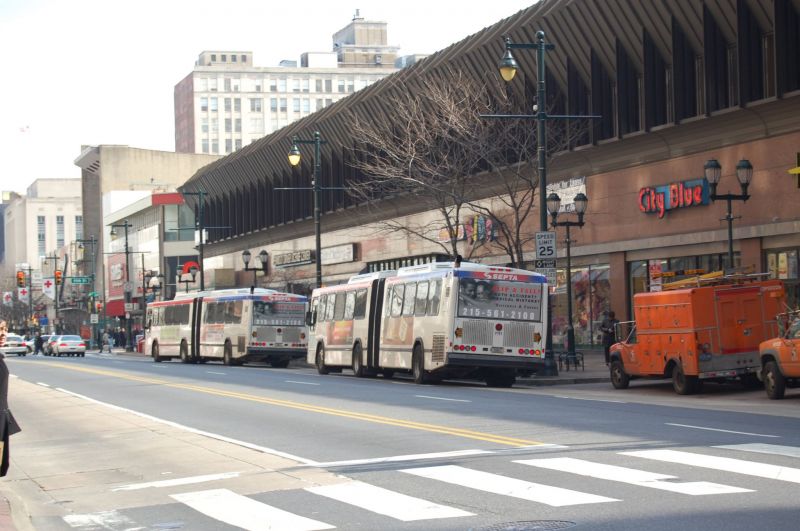 SEPTA 7111
SEPTA 7111 on route 48 at Market Street and 12th Street. Photo by Richard Aaron

